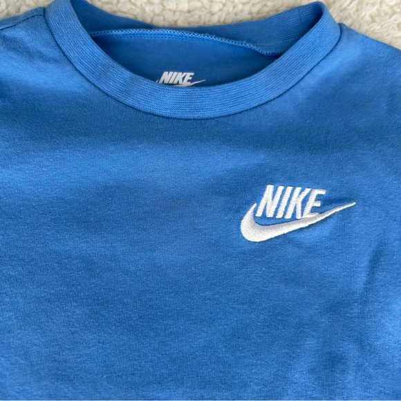 Nike Baby 2 Piece Knit Tee and Shorts Set Size 12 Months Blue - Picture 3 of 9